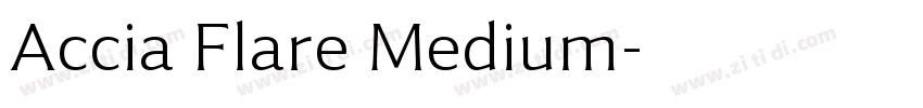 Accia Flare Medium字体转换